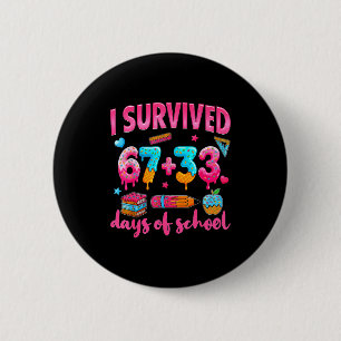 Hugvyn I Survived 100 Days Of School 67 Ice Cream Button