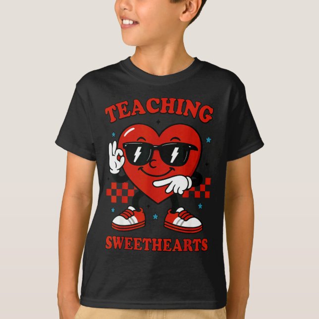 Hugvyn Six Seven Heart 6 7 Teaching Sweethearts Va T-Shirt (Front)