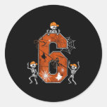 Hugvyn Six Seven Meme 6 7 Halloween Costume Dancin Classic Round Sticker