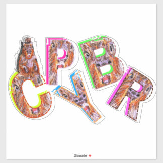 "HUH" CAPYBARA STICKER