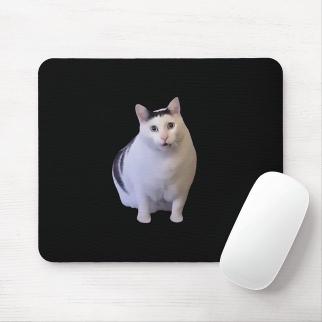 Huh Cat Meme Mouse Pad (With Mouse)