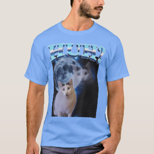 Huh Funny Dank Cat Meme Ugly Gifts Goofy Ahh Cats T-Shirt