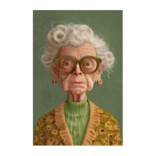 Huh? Grandma Portrait Acrylic Print