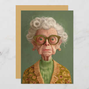 Huh? Grandma Portrait Invitation