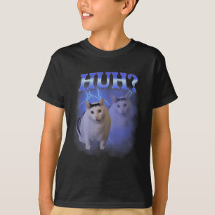 Huh Silly Cat Meme Funny Oddly Bootleg Specific Da T-Shirt