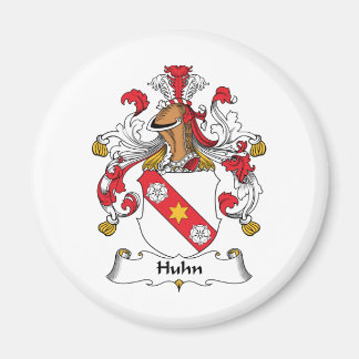 Huhn Family Crest Magnet
