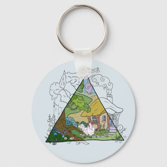Hühnerhaus Keychain (Front)