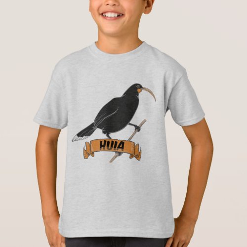 Huia New Zealand Bird T_Shirt