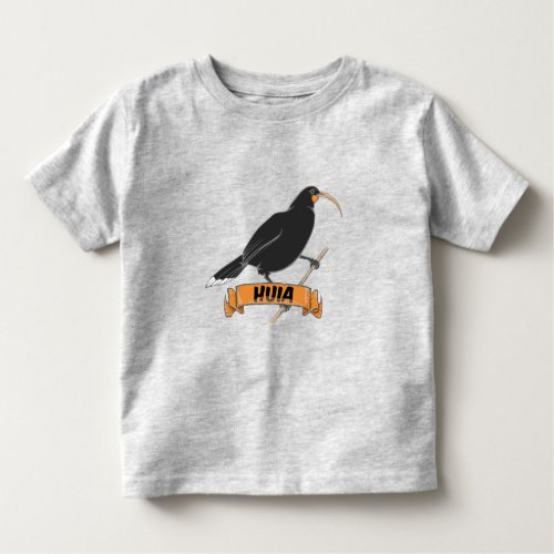 Huia New Zealand Bird Toddler T_shirt