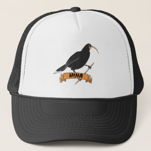 Huia New Zealand Bird Trucker Hat