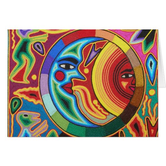 Huichol String Art from Mexico Cards (Front Horizontal)