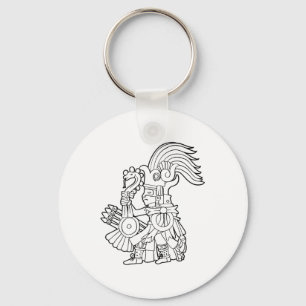 Huitzilopochtli Aztec God Aztec Mythology Mayan Su Keychain