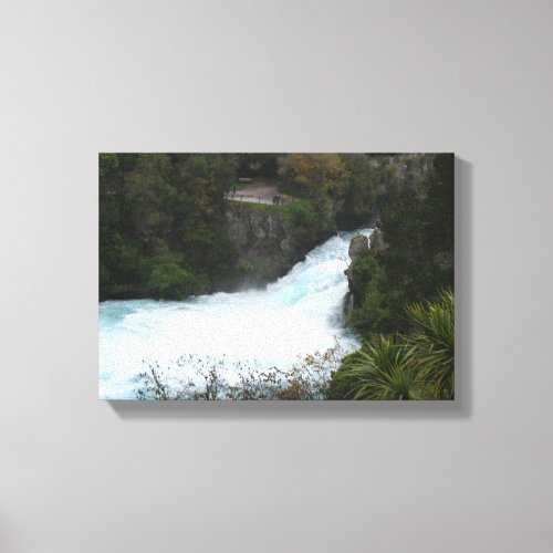 Huka Falls near Lake Taupo New Zealand Canvas Print