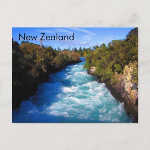 Huka Falls New Zealand Postcard