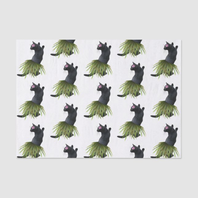 Hula Cat Tissue Paper (Front)
