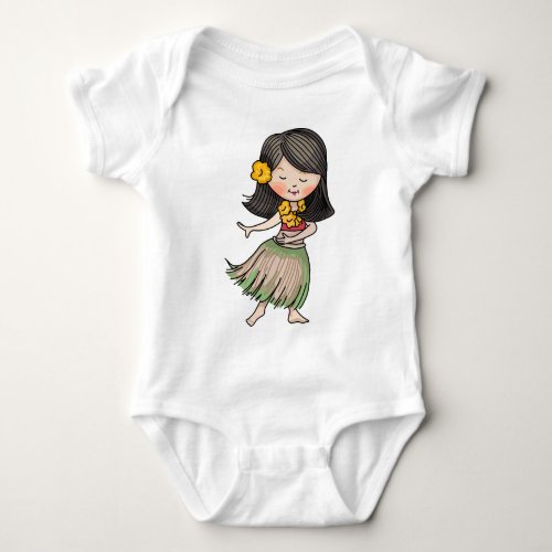 Hula Dancer Baby Bodysuit