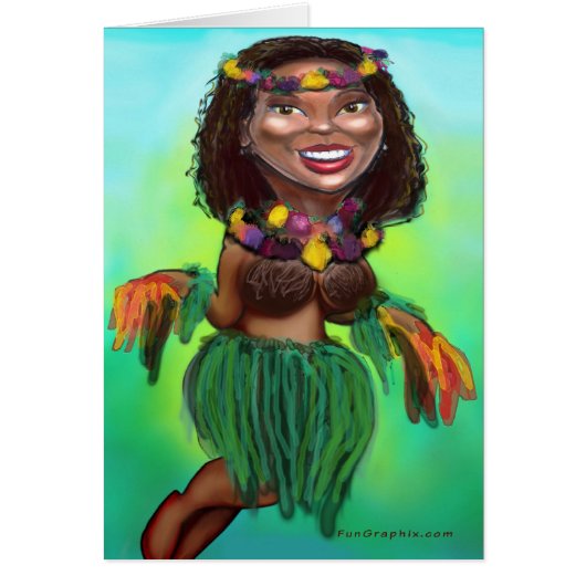 Hula Dancer Cards (Front)