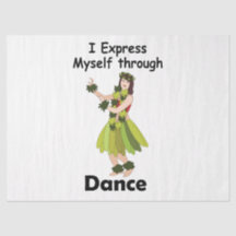 Hula Dancer Expressing Herself Through Dance