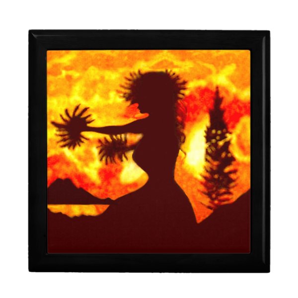 Hula Dancer Jewelry Box