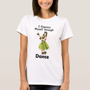 Hula Dancer Girl Expressing Herself Through Dance T-Shirt
