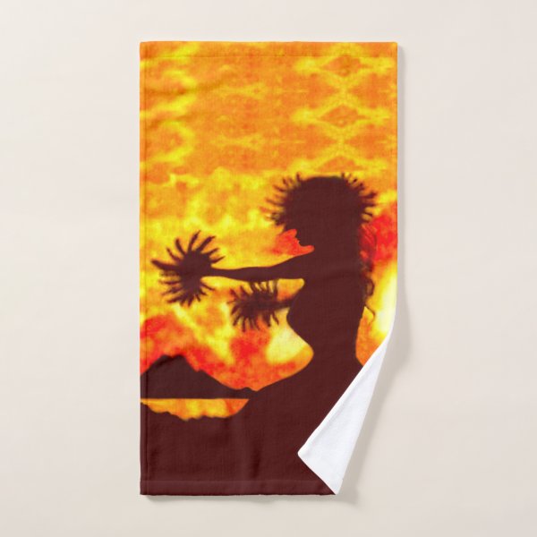 Hula Dancer Hand Towel