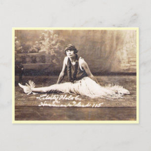 Hula Dancer, Hawaii Vintage Postcard