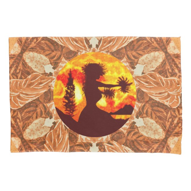 Hula Dancer  Pillow Case (Front)