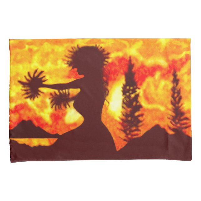 Hula Dancer  Pillow Case (Front-Right)