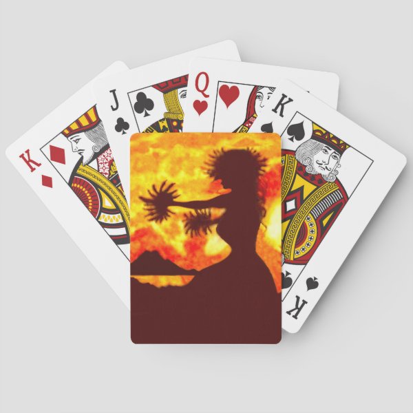 Hula Dancer Poker Cards