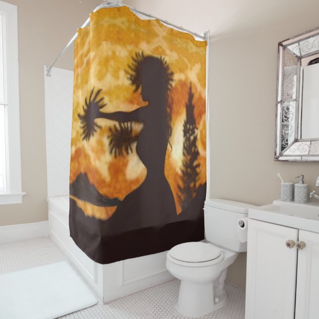 Hula Dancer  Shower Curtain (In Situ)