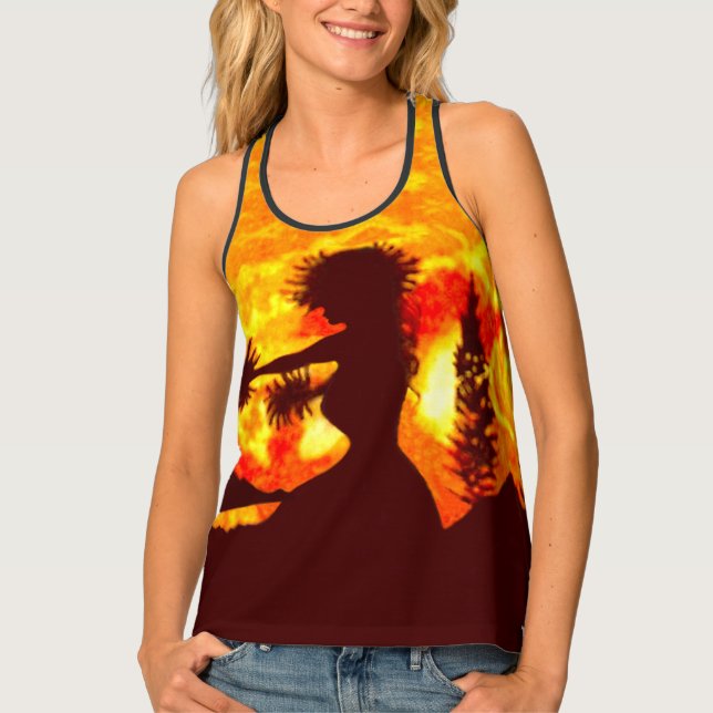 Hula Dancer  Tank Top (Front)