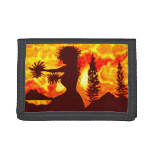 Hula Dancer Tri-fold Wallet