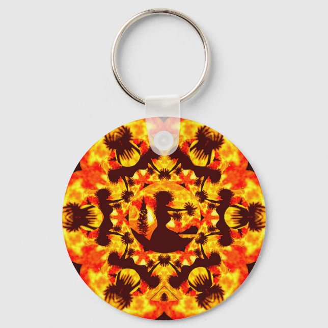 Hula Dancers Keychain (Front)