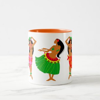 Hula dancers mug | Zazzle