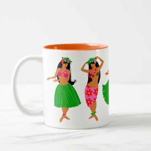 Hula dancers mug | Zazzle