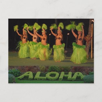 Hula Dancers Postcard by fredsredt at Zazzle