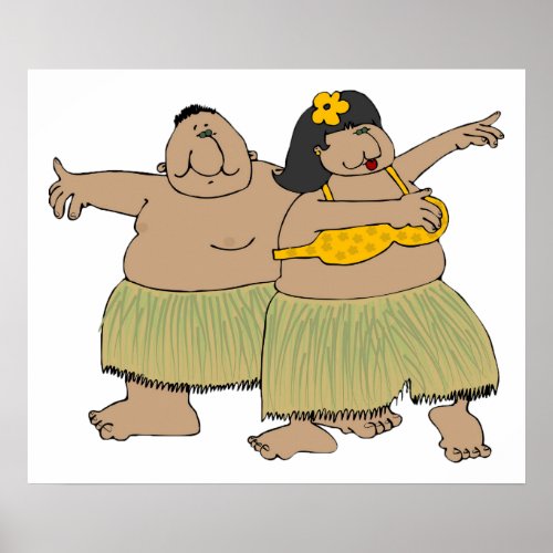 Hula Dancers Poster