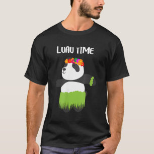 Hula Dancing Panda Hawaiian Luau T-Shirt