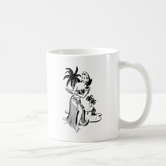 Hula Girl Coffee Mug (Right)
