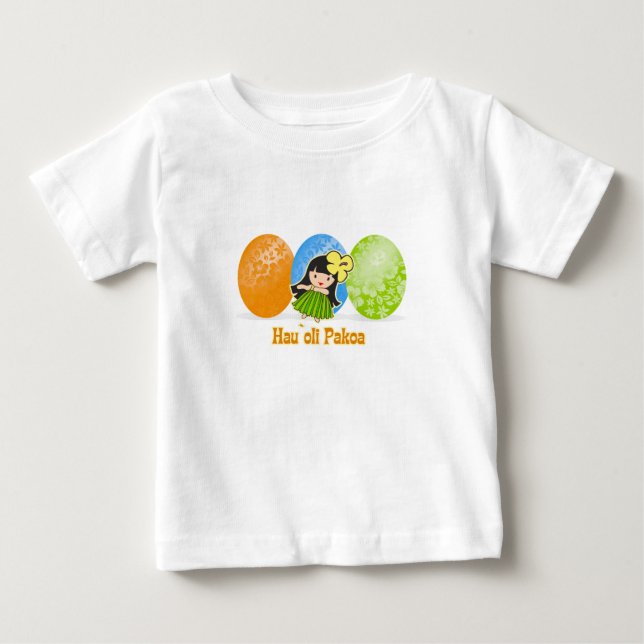 Hula Girl Easter Egg Kids T-shirts (Front)