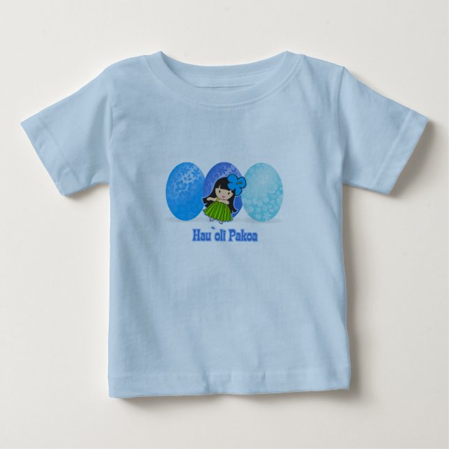 Hula Girl Easter Egg Kids T-shirts (Front)