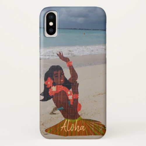 Hula Girl in Hawaii iPhone X Case