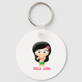 Hula Girl Keychain