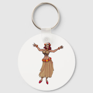 Hula Girl Keychain