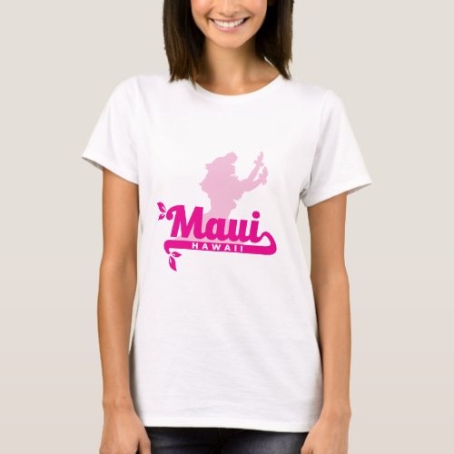 Hula Girl Maui Hawaii T_Shirt
