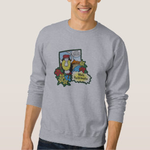 Hula Girl Mele Kalikimaka Hawaiian Xmas Cartoon Sweatshirt