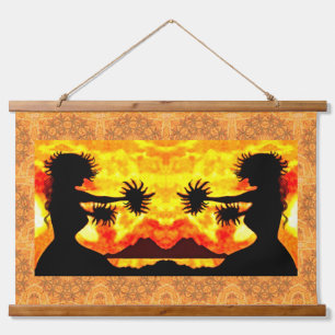 Hula Girls Hanging Tapestry