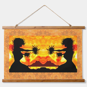 Hula Girls  Hanging Tapestry
