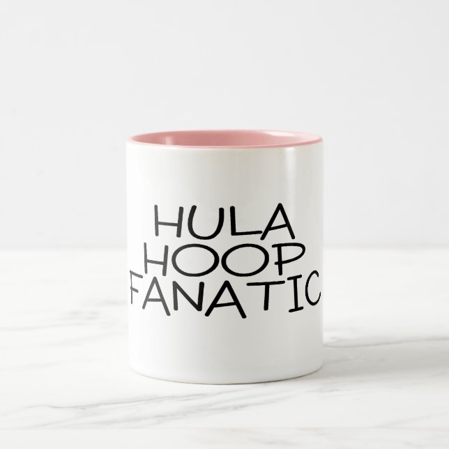 Hula Hoop Fanatic Two-Tone Coffee Mug (Center)
