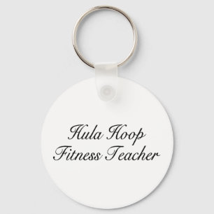 Hula Hoop Fitness Teacher Keychain